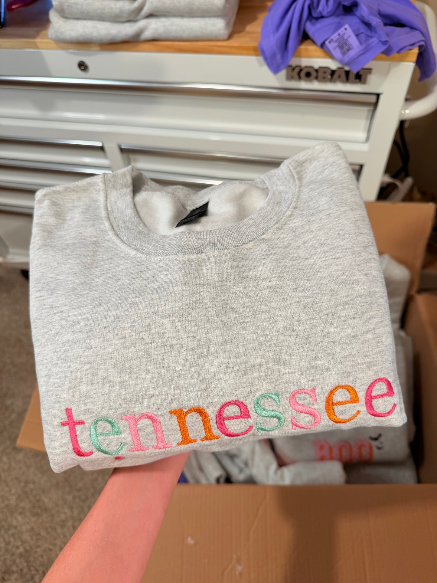 Tennessee Embroidered Crewneck