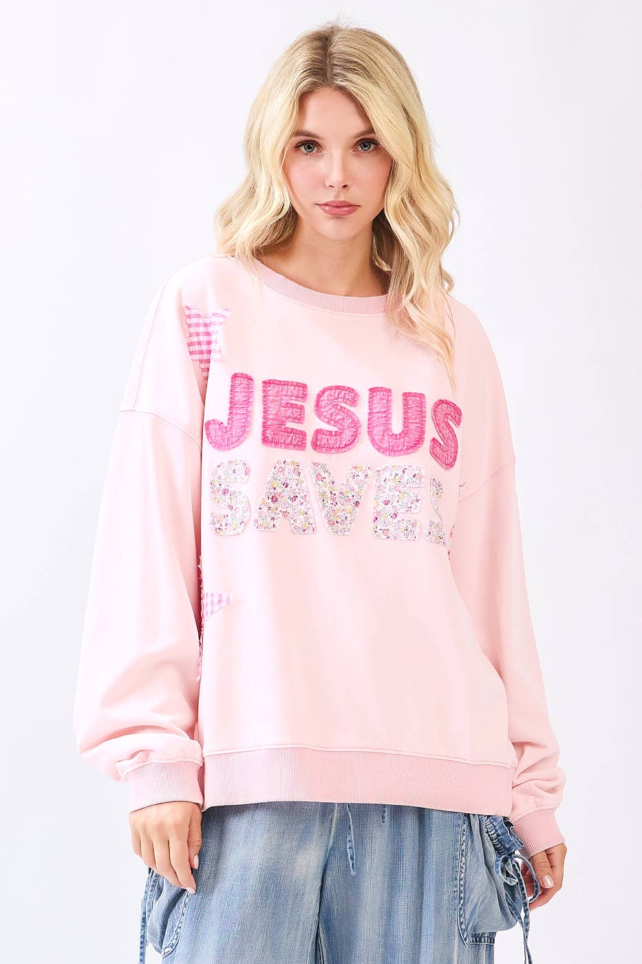 Jesus Saves Oversized Crewneck (multiple colors)