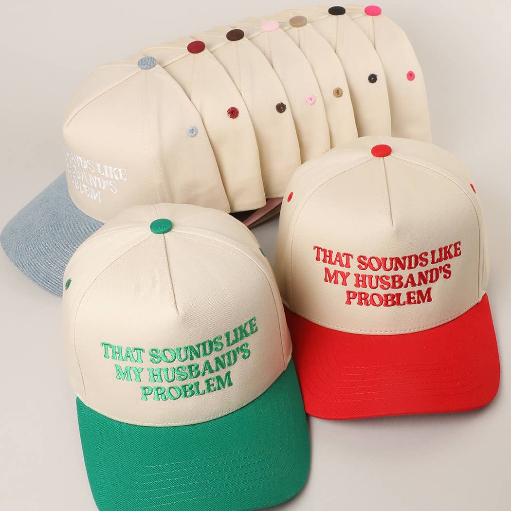 THAT SOUNDS LIKE..Embroidered Two-Tone Trucker Hat