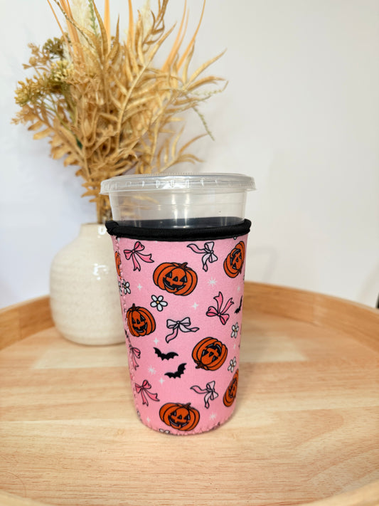 Pumpkins & Bows Cup Sleeve (Medium)