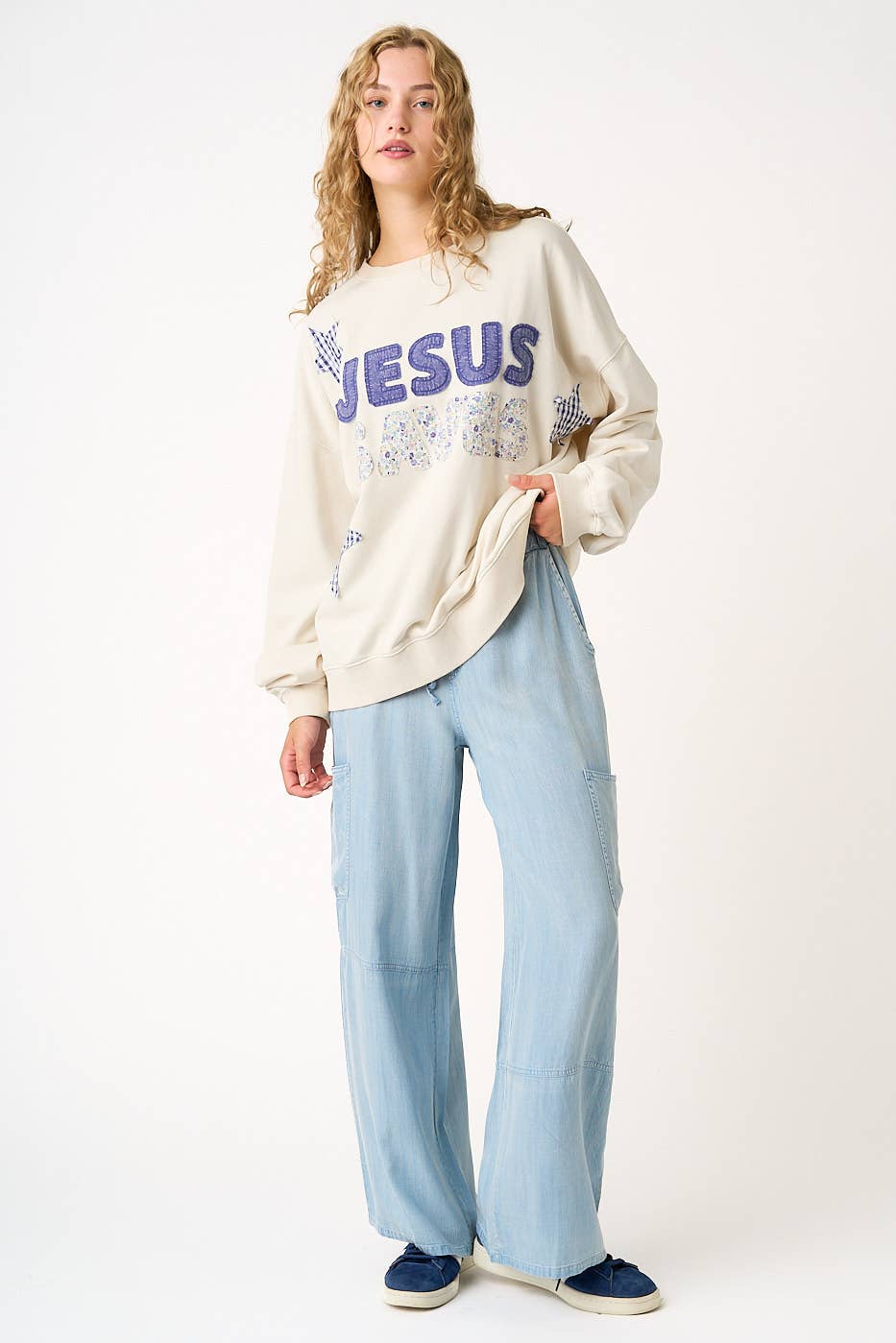 Jesus Saves Oversized Crewneck (multiple colors)