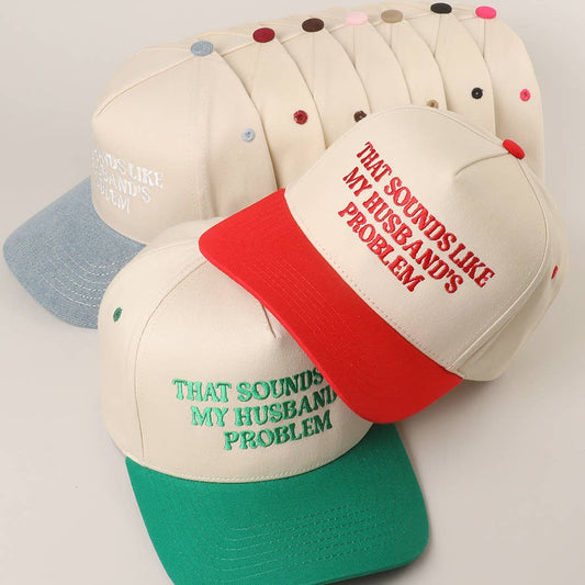 THAT SOUNDS LIKE..Embroidered Two-Tone Trucker Hat